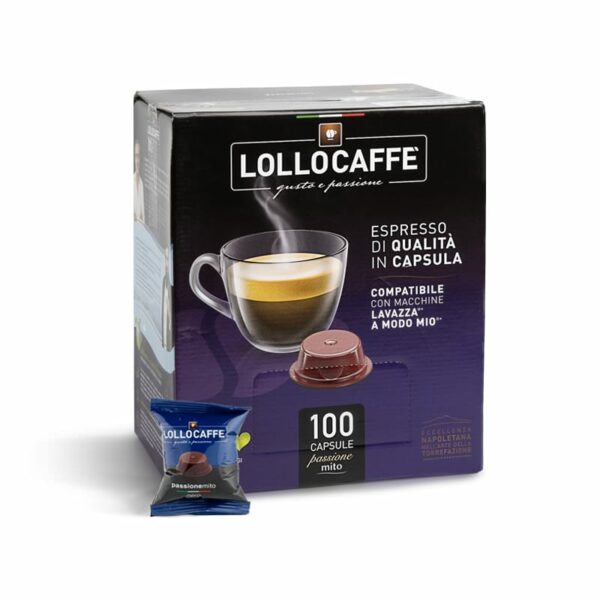 Lollo Caffè 100 Capsule   A Modo Mio*  Miscela Nera