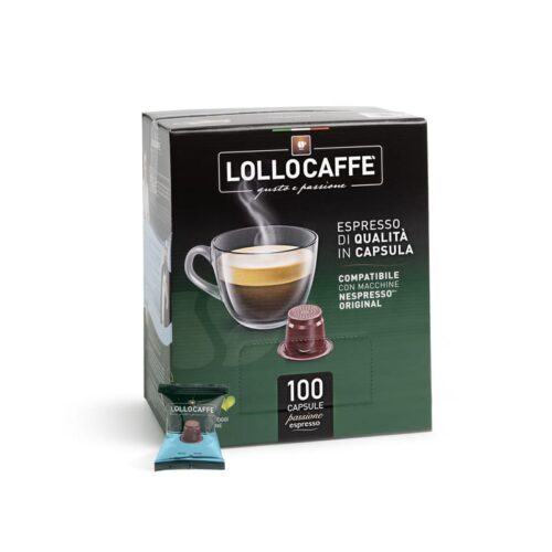 Lollo Caffe 100 Capsule Nespresso* Miscela Argento