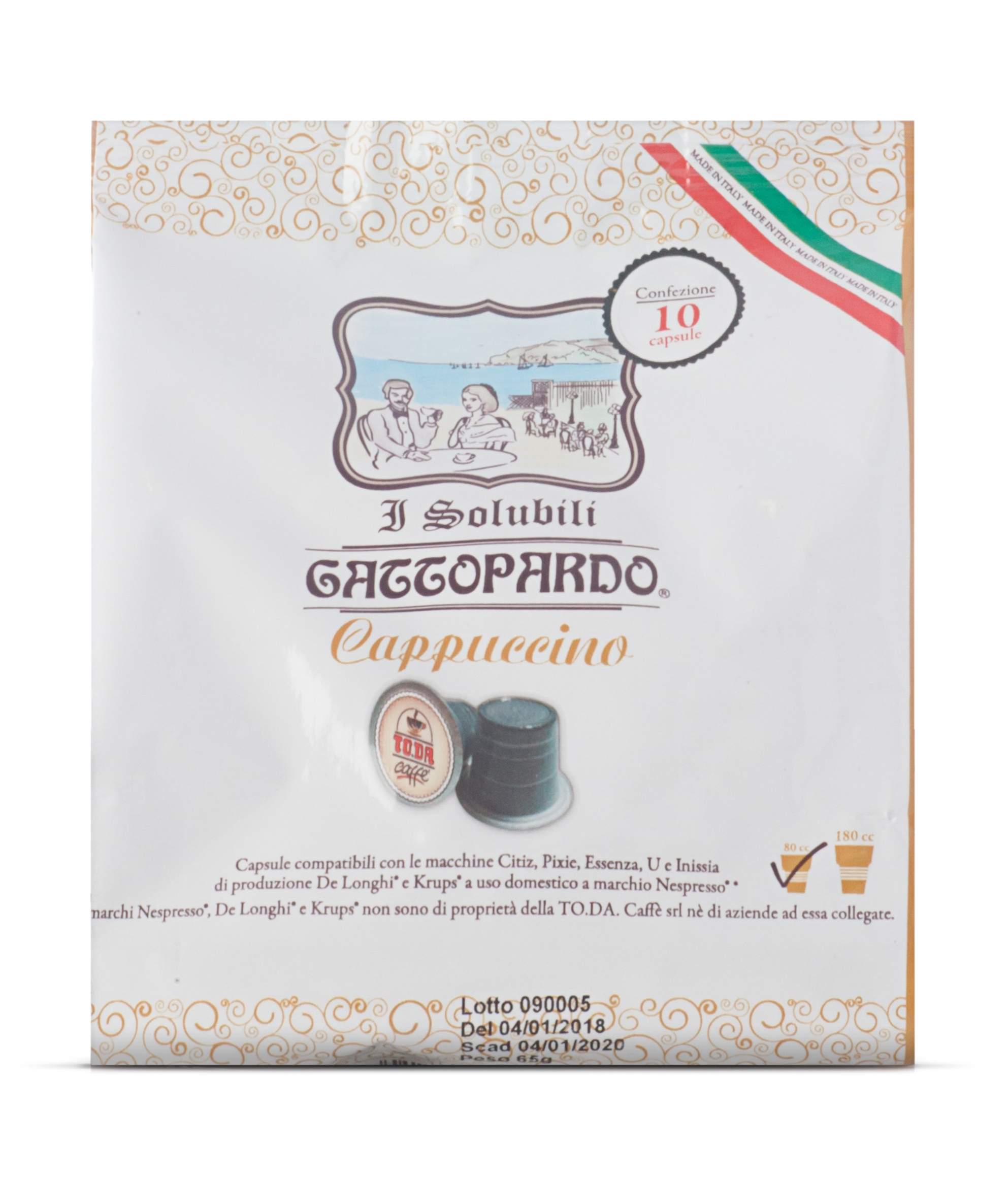 GATTOPARDO 10 Capsule Nespresso* CAPPUCCINO –