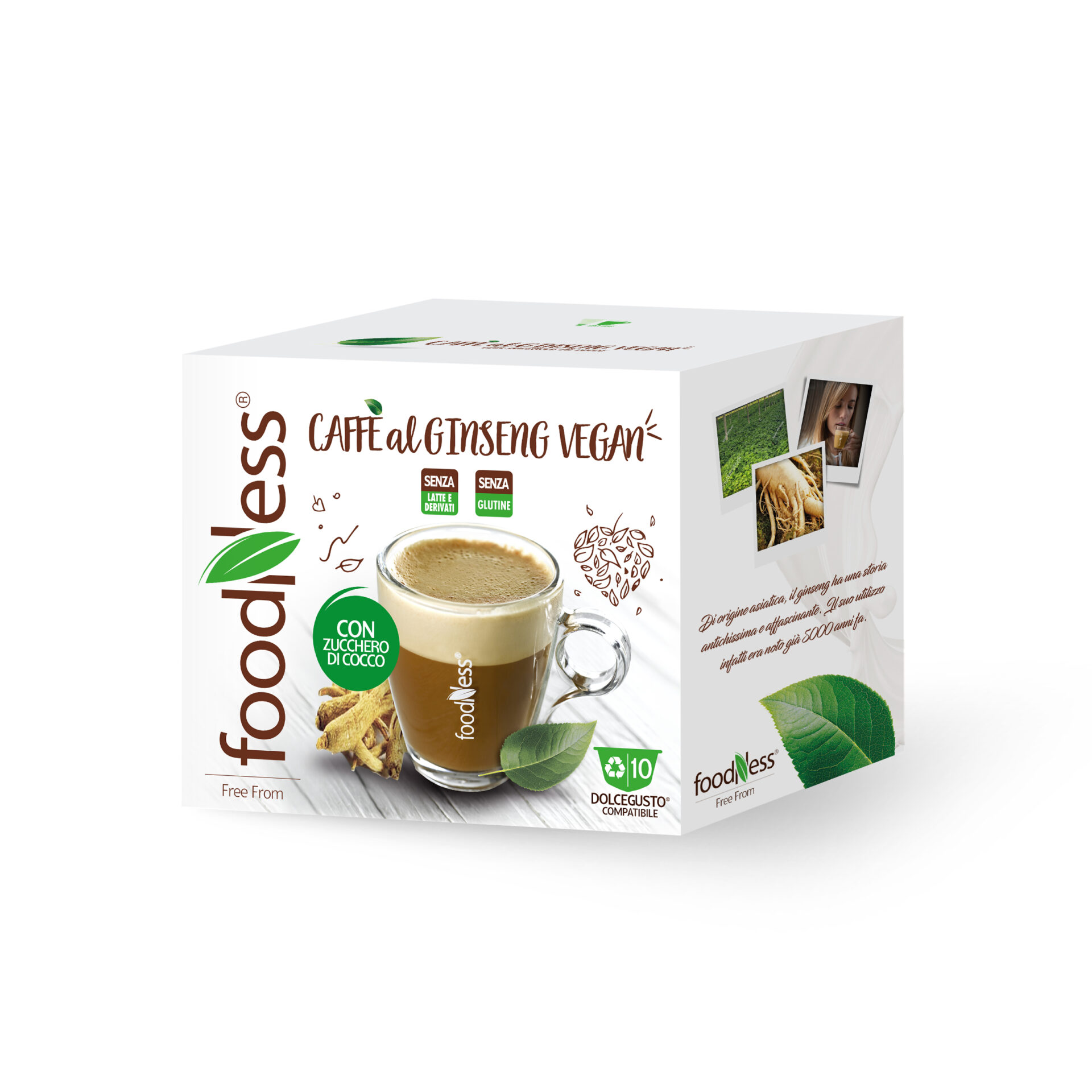 FOODNESS 10 capsule Dolce Gusto* GINSENG VEGAN –