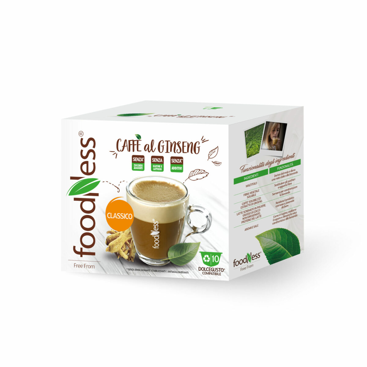 FOODNESS 10 capsule Dolce Gusto* GINSENG