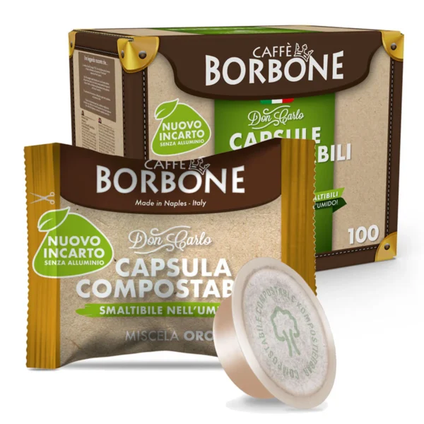 BORBONE 100 Capsule Compostabili A Modo Mio* Don Carlo Miscela ORO