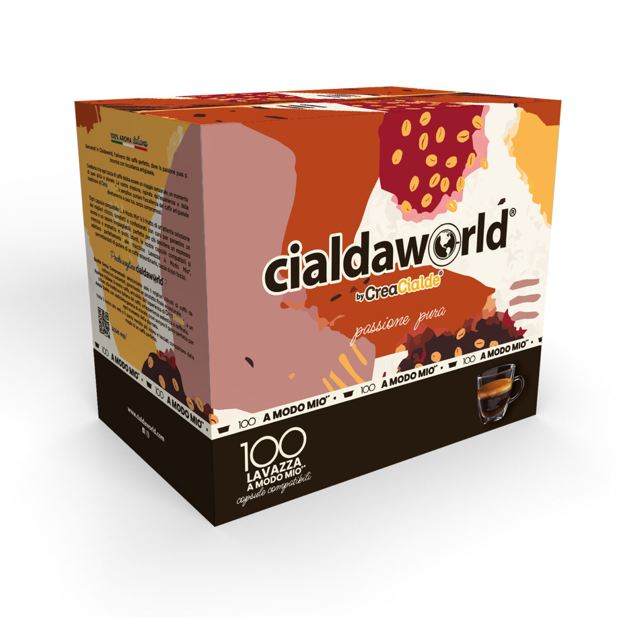 Cialda World 100 Capsule A Modo Mio* Miscela Nera