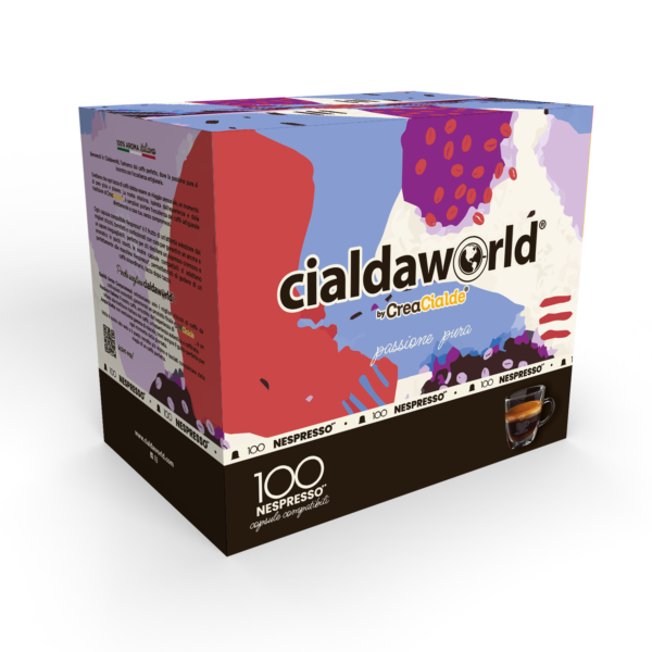 Cialda World 100 Capsule A Nespresso* Miscela Nera
