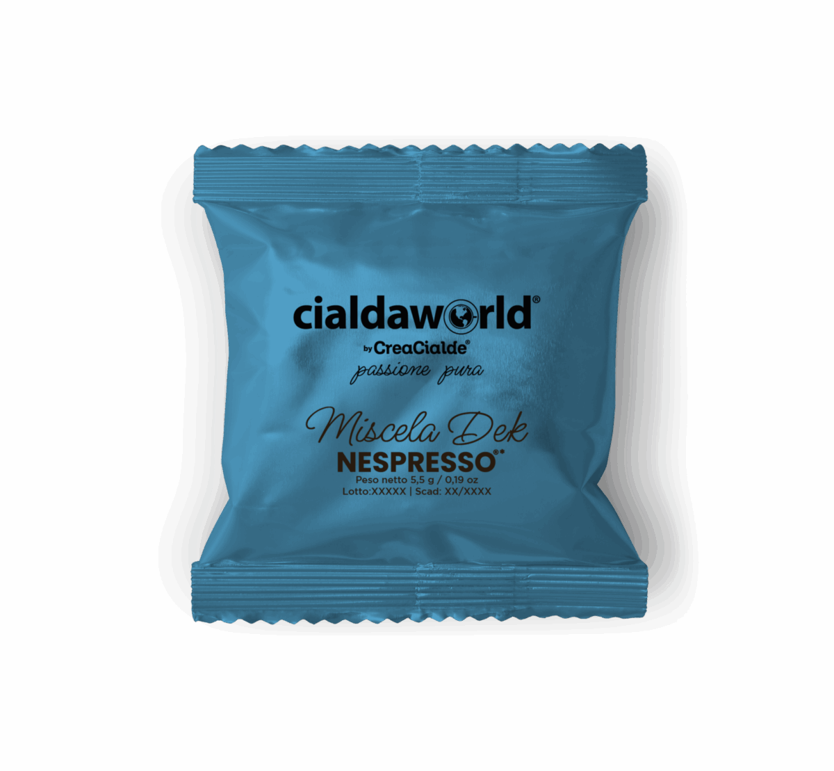 Cialda World Caffè 100 Capsule Nespresso* Miscela Dek